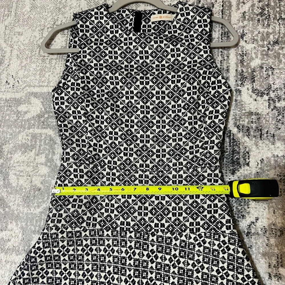Tory Burch Navy and White Hourglass Mini Dress - Picture 9 of 9